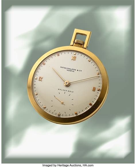 Patek Philippe, Fine and Rare Pocket Watch Retailed by Walser 